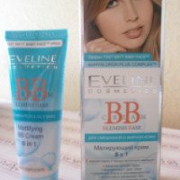 Матирующий ВВ Cream 8 в 1 Eveline Cosmetics для смешанной и жирной кожи