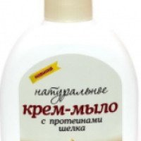 Жидкое крем-мало Невская косметика "Натуральное" с протеинами шелка