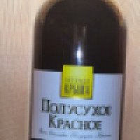 Вино столовое полусухое красное Легенда Крыма