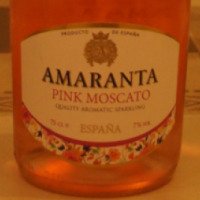 Вино игристое розовое Amaranta Pink Moscato
