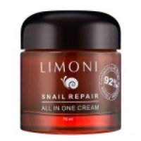 Крем для лица восстанавливающий с экстрактом слизи улитки Limoni Snail Repair All in One Cream