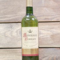 Вино белое сухое Monologue Bordeaux Blanc