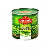 Горошек зеленый мозговых сортов консервированный стерилизованный Corrado