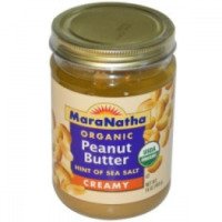 Органическое арахисовое масло MaraNatha сливочное