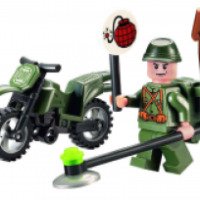 Конструктор Brick "Военный мотоцикл"
