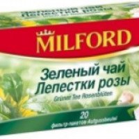 Чай Milford "Зеленый чай. Лепестки розы"