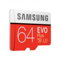Карта памяти microSD UHS-I U3 Samsung EVO PLUS 2 64gb Class 10
