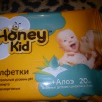 Детские влажные салфетки Honey Kid