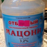 Отборный кисломолочный продукт Тарусский молочный завод Мацони 3,2%