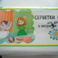 Влажные салфетки для детей с экстрактом ромашки "Каждый день"