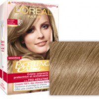 Краска для волос Loreal Paris Excellence Creme 8.1 "Светло-русый пепельный"