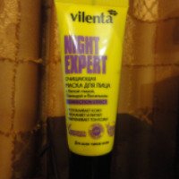 Маска для лица Vilenta "Night Expert очищающая с белой глиной, лавандой и васильком"