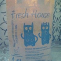 Минеральный наполнитель для кошачьего туалета "Fresh House"