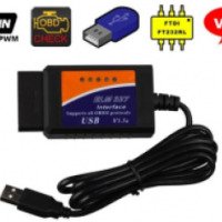 Диагностический сканер Digimotor USB ELM327 OBD2 v1.5