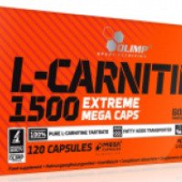 Жиросжигатель OLIMP L-Carnitine 1500 extreme mega caps opinie