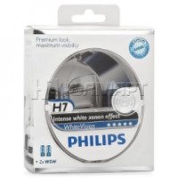 Автомобильные лампы Philips White Vision H7