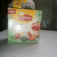 Чай зеленый Lipton Strawberry Cake в пирамидках