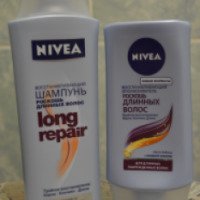 Восстанавливающий шампунь и ополаскиватель Nivea "Роскошь длинных волос"