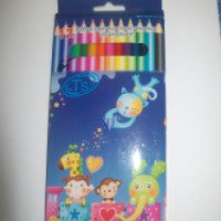 Цветные карандаши Twin Star пластиковые 12 цветов