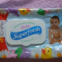 Детские влажные салфетки Superfresh для детей и мам с витаминным комплексом