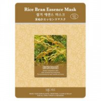 Маска тканевая для лица Mijin Rice Bran Essence Mask с рисовыми отрубями