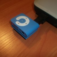 MP3-плеер - "C" Keys Rectangular Shaped Clip MP3 Music Player with Circle Operation Pad+ TF Slot - Blue