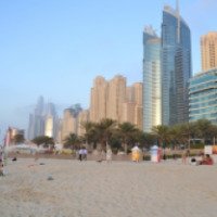 Пляж Dubai Marina beach 