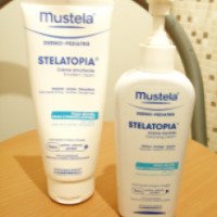 Крем для мытья Mustela "Stelatopia" для новорожденных младенцев и детей