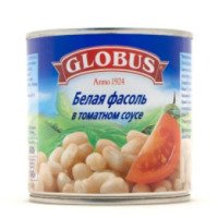 Белая фасоль в томатном соусе Globus