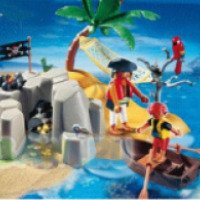 Игровой набор Playmobil "Пиратский остров с тайником для сокровищ"