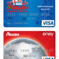 Банковская кредитная карта Кредит Европа Банк "Ашан Visa Classic"
