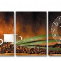 Часы настенные ST Watch on canvas "Кофе"
