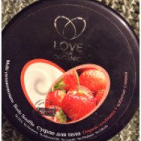 Суфле для тела Love 2 Mix Organic "Клубника и взбитые сливки"