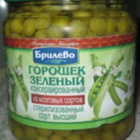 Горошек зеленый консервированный Брилево