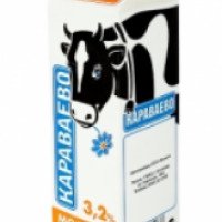 Молоко пастеризованное "Караваево" 3, 2%