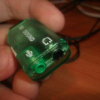 Внешняя USB звуковая карта TinyDeal New USB 2.0 External 5.1 CH 3D Audio Sound Card Adapter for PC