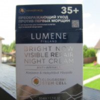 Ночной крем против первых морщин Lumene Bright Now Visible Repair 35+