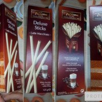 Палочки из белого шоколада Trianon Deluxe Sticks с кофейной начинкой "Latte Macchiato"