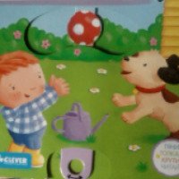 Детская книжка с движущимися элементами "В саду" - издательство Clever
