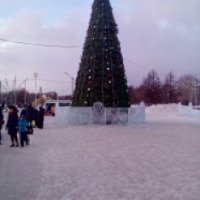 Ледовый городок в сквере Космонавтики (Россия, Красноярск)