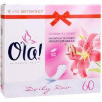 Ежедневные прокладки ароматизированные Ola "Золотистая лилия"